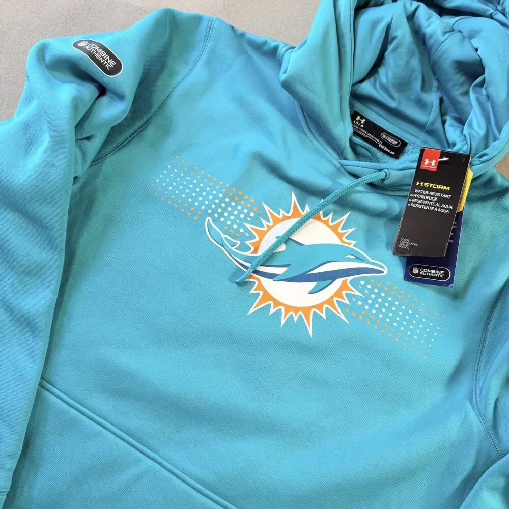 NWT Miami Dolphins Water Resisitant Cold Gear Sz. Large Under Armor